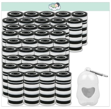 Amchi Baby Disposable Scented Bags pack of 38 rolls/760 Bags with Dispenser- White