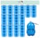 Amchi Baby Disposable Scented Bags pack of 14 rolls/280 Bags with Dispenser- Blue