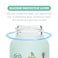 LuQu Silicone Coating (Glass Inside/Silicone Outside) Nursing Bottle, Streamlined Body, Natural Feel, Easy to Clean, Heat-Resistant, 120 ML, +3M