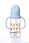 LuQu PP Feeding Bottle with Handle and Anti-Colic Straw, 200ML,Nipple size- L, 6+ months.