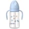 زجاجة رضاعة من مادة البولي بروبيلين من لو كو بمقبض وقشة مضادة للمغص، سعة 300 مل، مقاس الحلمة - كبير جدا، للأطفال من سن 9 أشهر فما فوق