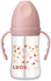 LuQu PP Feeding Bottle with Handle and Anti-Colic Straw, 240ML ,Nipple size- L, 6+ months.
