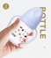 LuQu PP Feeding Bottle with Handle and Anti-Colic Straw, 180ML ,Nipple size- M, 3+ months.