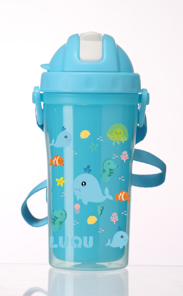 زجاجة مياه عازلة للحرارة مزدوجة الطبقات للأطفال من لوكو 340 مل