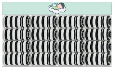 أكياس معطرة للاستخدام مرة واحدة من أمشي بيبي، عبوة من 16 لفافة/320 كيسًا - أبيض