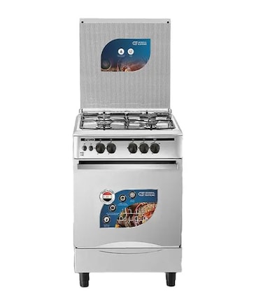 GS General Supreme GS5555FNGS Gas Oven, 4 Burners, 55x55cm, Steel, Auto Ignition, Egyptian, GS5555FNGS (Installation Not Included)