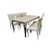Marble dining table - 6 chairs