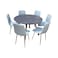 Round dining table 6 chairs