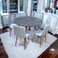 Round dining table 6 chairs