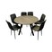 Round dining table 6 chairs