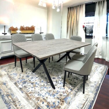 طاولة طعام خشب 6 كرسي