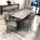 Marble dining table with 6 chairs