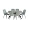 Wooden dining table - 6 chairs