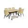 Wooden dining table - 6 chairs