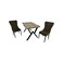 Wooden dining table - 6 chairs