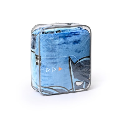 بطانية باتمان راشيل – فائقة النعومة وخفيفة الوزن 100% بوليستر – أزرق