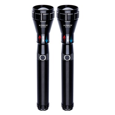 STARLIFE 2 in 1 Combo Rechargeable Laser LED Flashlight 30W Germany Technology 6000mAh Lithium Battery With Zoomable Function