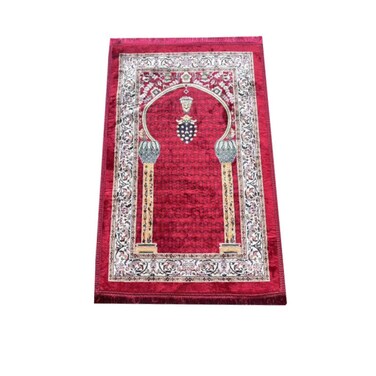 STARGOLD Traditional Turkish Prayer Mat 70x110 cm Large Portable Multicolor Islamic Prayer Rug, Janamaz Sajjadah For Men And Women SG-P004
