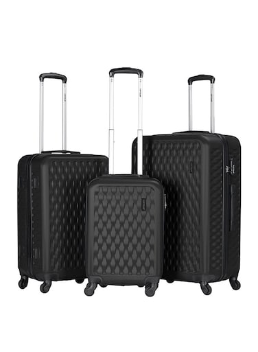 VIPTOUR ABS Hardside 3Pcs Trolley Luggage Set Spinner Wheels With Number Lock 20/24/28 Inches