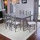 Iron dining table with 6 chairs