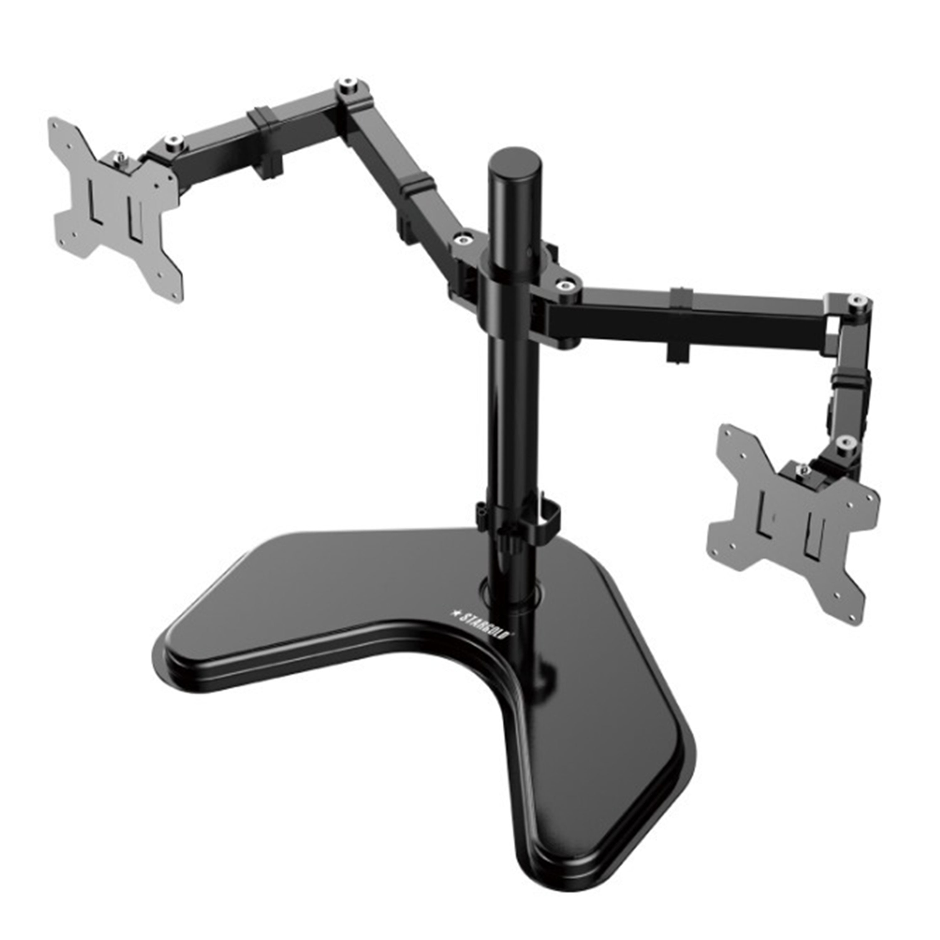 Buy STARGOLD Dual Arms Monitor Stand With Free-Standing Base 13