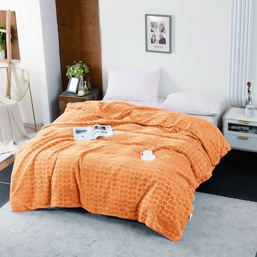 ستارجولد بطانية رويال فاخرة مزدوجة الطبقات 100% بوليستر مناسبة للشتاء وموسم الأمطار 160×220 سم 7 رطل