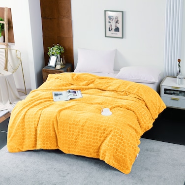 ستارجولد بطانية رويال فاخرة مزدوجة الطبقات 100% بوليستر مناسبة للشتاء وموسم الأمطار 160×220 سم 7 رطل