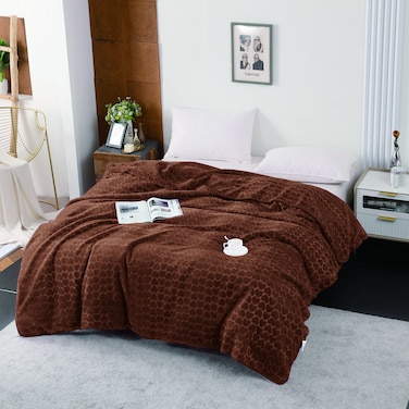 ستارجولد بطانية رويال فاخرة مزدوجة الطبقات 100% بوليستر مناسبة للشتاء وموسم الأمطار 160×220 سم 7 رطل