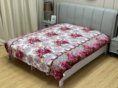 STARGOLD Single Ply Blanket Koria Quality Luxury Cloudy  Super Soft Blanket 100% Polyester Suitable Winter And Rainy Season 220X240CM Two Side 2 Colors