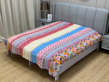 ستارجولد بطانية طبقة واحدة جودة كوريا بطانية فاخرة غائمة فائقة النعومة 100% بوليستر مناسبة للشتاء وموسم الأمطار 220×240 سم وجهين لونين