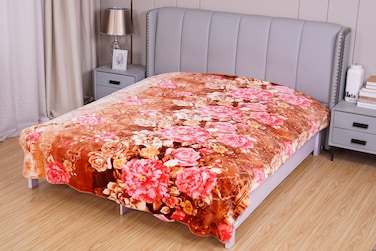 ستارجولد بطانية طبقة واحدة جودة كوريا بطانية فاخرة غائمة فائقة النعومة 100% بوليستر مناسبة للشتاء وموسم الأمطار 220×240 سم وجهين لونين