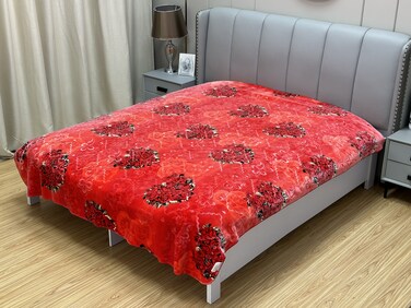 ستارجولد بطانية طبقة واحدة جودة كوريا بطانية فاخرة غائمة فائقة النعومة 100% بوليستر مناسبة للشتاء وموسم الأمطار 220×240 سم وجهين لونين