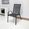 Single outdoor chair - black