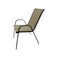 Single outdoor chair - brown
