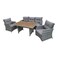 5 seater outdoor seating with a table