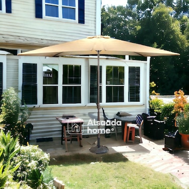 Folding garden umbrella - 270 x 270 cm