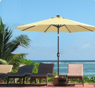 مظله حديقة قابلة للطى - 220×225 سم