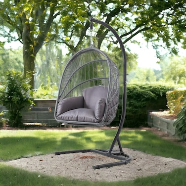 Gray seat swing - 116x90x73 cm