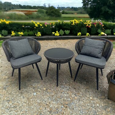 Tea table set, 2 chairs and a table