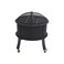 Black metal fire stove, 53 x 62 cm