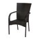 Black plastic single chair 53 x 44 x 85 cm