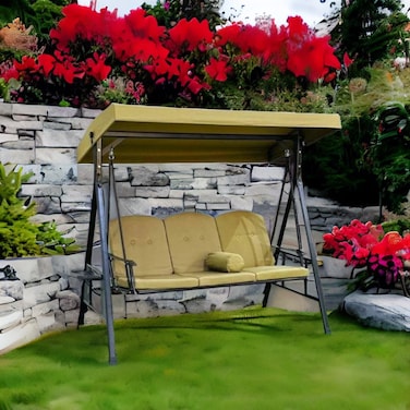 أرجوحة 3 مقعد بيج 183x198x120