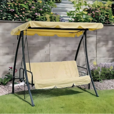 3 seater swing beige 180x200x120