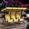 3 seater swing beige 180x220x130