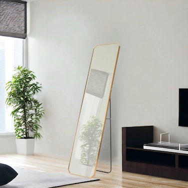 Floor mirror, gold frame, 50-160 cm