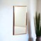 Wall mirror, gold frame, 120 x 60 cm