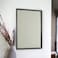 Wall mirror, black frame, 80 x 60 cm