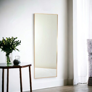 مرأة حائط  اطار ذهبى 170×65سم