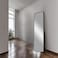 Unbreakable floor mirror, black aluminum frame, 50 x 170 cm