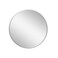 Unbreakable wall mirror, circular, silver frame, 100 x 100 cm